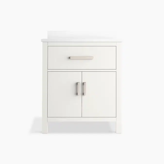 Kresla™ 30" bathroom vanity cabinet with sink and quartz top