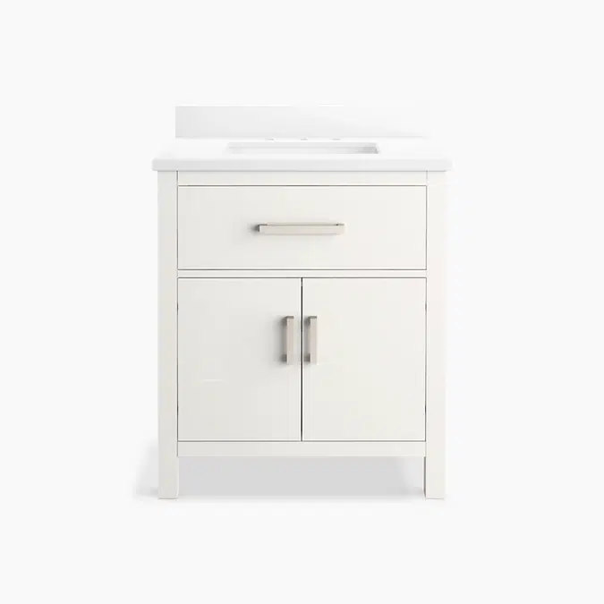 Kresla™ 30" bathroom vanity cabinet with sink and quartz top