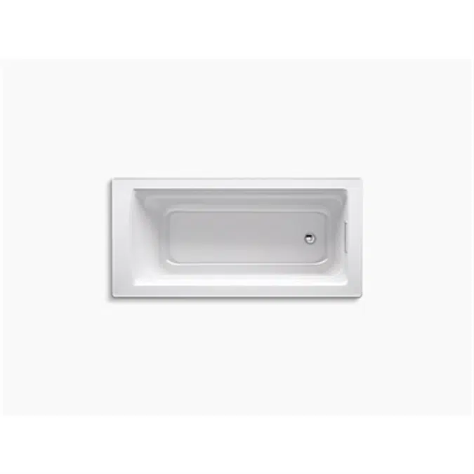 K-1948 Archer® 66" x 32" drop-in bath with end drain