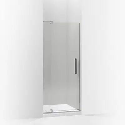 Image for Revel® Pivot shower door, 74" H x 27-5/16 - 31-1/8" W, with 5/16" thick Crystal Clear glass
