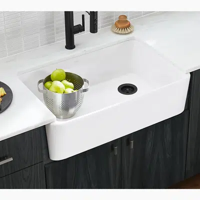 изображение для Ironridge® 34" undermount single-bowl farmhouse kitchen sink