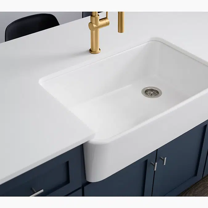 Ironridge® 34" undermount single-bowl farmhouse kitchen sink