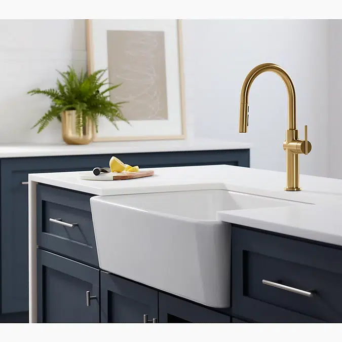 Ironridge® 34" undermount single-bowl farmhouse kitchen sink