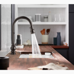 artifacts® touchless pull-down kitchen sink faucet with kohler® konnect™ and three-function sprayhead