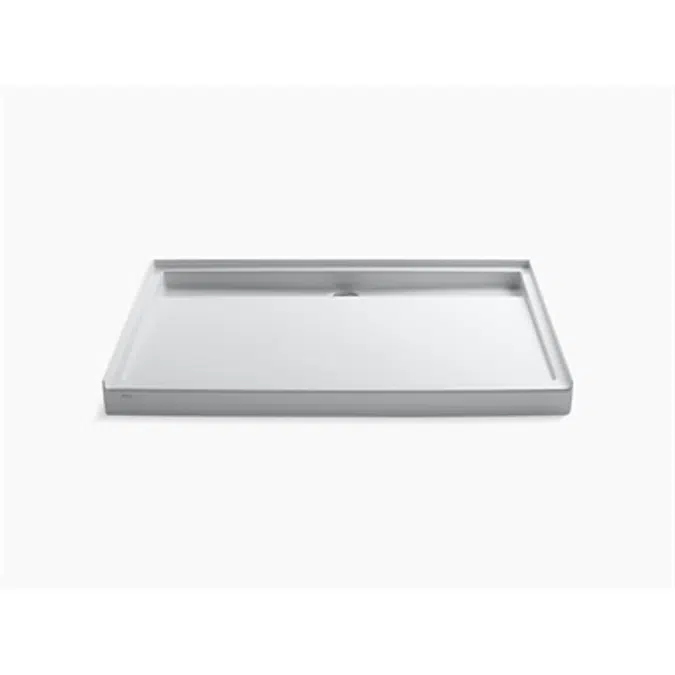K-9996 Groove® 60" x 42" single threshold rear center drain shower base