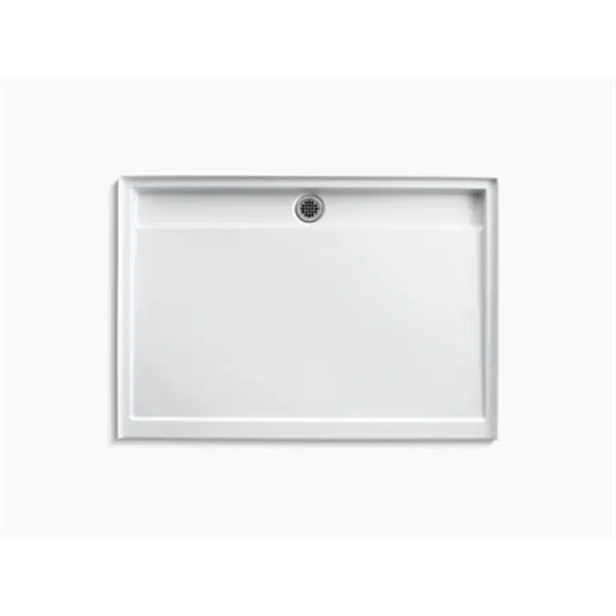 K-9996 Groove® 60" x 42" single threshold rear center drain shower base