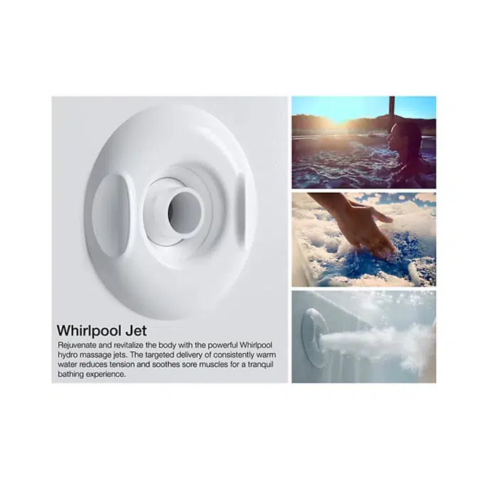 K-1162-S1 Sunward® 60" x 42" drop-in whirlpool