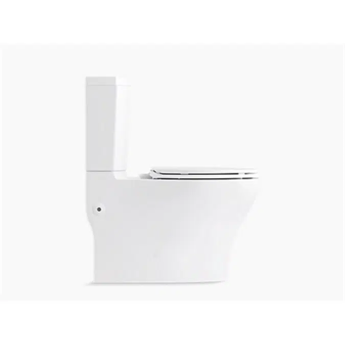 K-76395 Veil® Intelligent compact elongated dual-flush wall hung toilet bowl and actuator plate