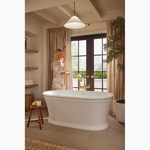 castia™ by studio mcgee floor-mount bath filler trim with handshower