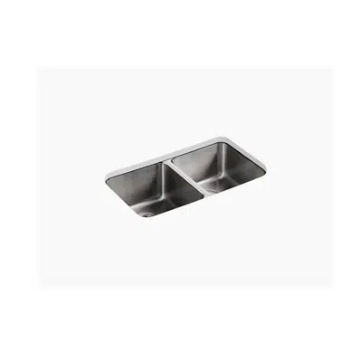 imagem para K-3171-HCF Undertone® Preserve® 31-1/2" x 18" x 9-3/4" Undermount double-equal bowl kitchen sink