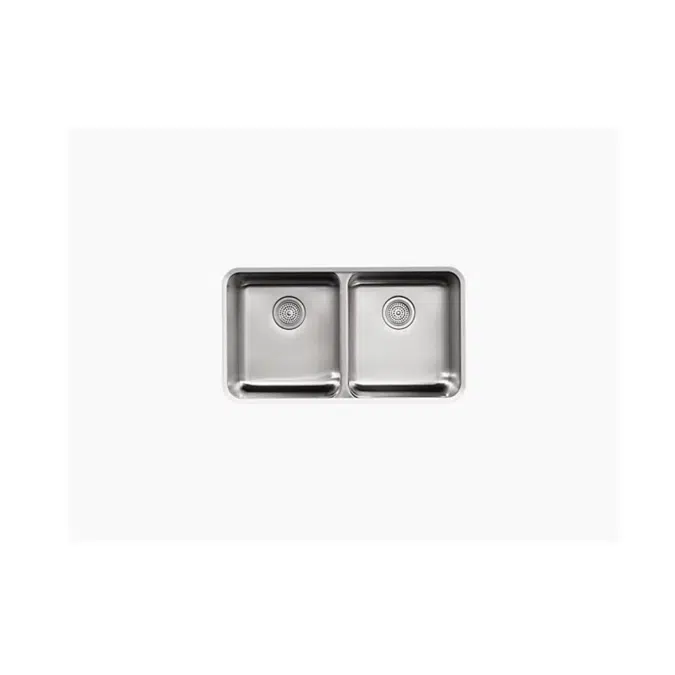 K-3171-HCF Undertone® Preserve® 31-1/2" x 18" x 9-3/4" Undermount double-equal bowl kitchen sink