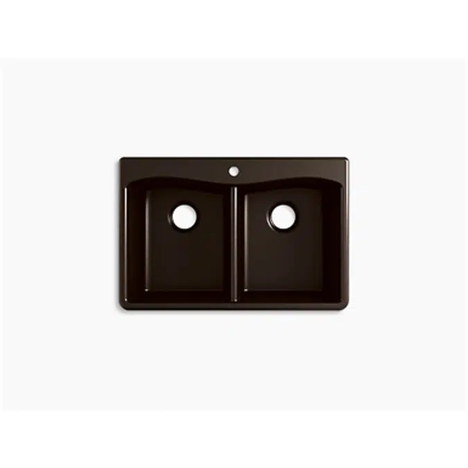 K-RH8185-1 Kennon® 33" x 22" x 9-5/8" Neoroc® top-mount/undermount double-equal kitchen sink