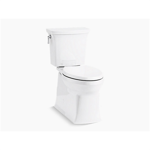 k-5709 corbelle® comfort height® two-piece elongated 1.28 gpf toilet with continuousclean xt, skirted trapway, left-hand trip lever and revolution 360™ swirl flushing technology, seat not included