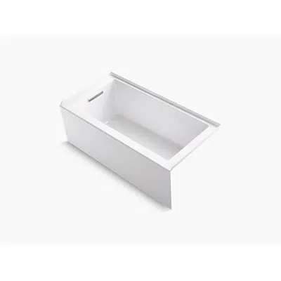 Image for K-1956-LA Underscore® Rectangle 60" x 30" alcove bath with integral apron, integral flange and left-hand drain