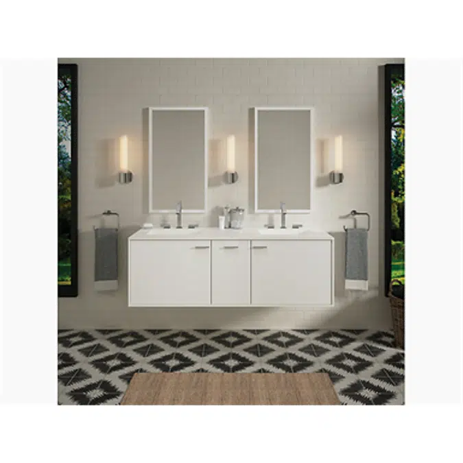 K-99548 Jute® 60" wall-hung bathroom vanity cabinet with 2 doors and 1 drawer