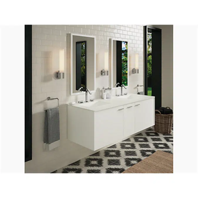 K-99548 Jute® 60" wall-hung bathroom vanity cabinet with 2 doors and 1 drawer