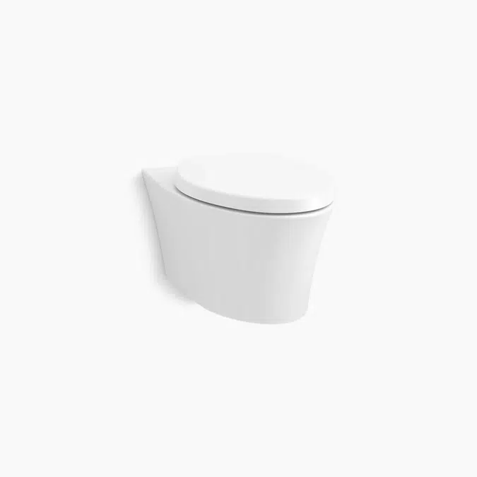 Veil® Wall-hung compact elongated toilet, dual-flush