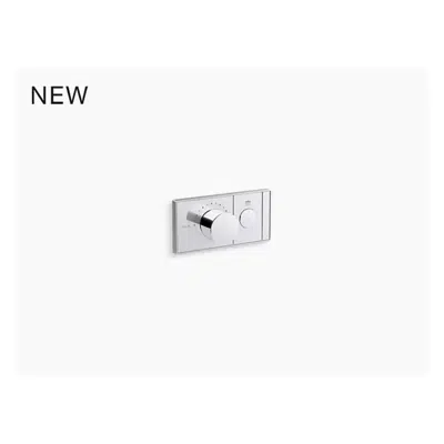 Image for K-26345-9 Anthem™ One-outlet thermostatic valve control panel with recessed push-button