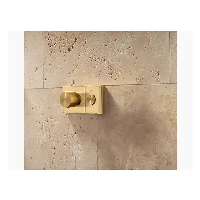 K-26345-9 Anthem™ One-outlet thermostatic valve control panel with recessed push-button