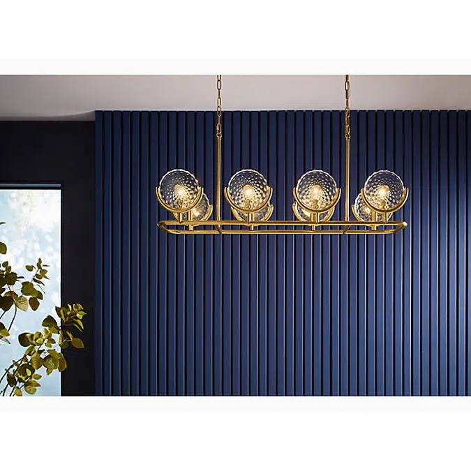 Arendela™ Eight-light linear chandelier