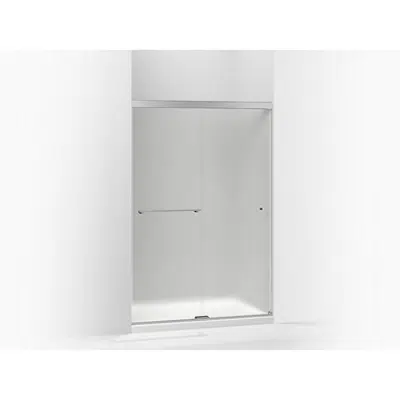 Image for K-707106-D3 Revel® Sliding shower door, 76" H x 44-5/8 - 47-5/8" W, with 5/16" thick Frosted glass