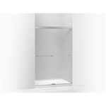 k-707106-d3 revel® sliding shower door, 76" h x 44-5/8 - 47-5/8" w, with 5/16" thick frosted glass