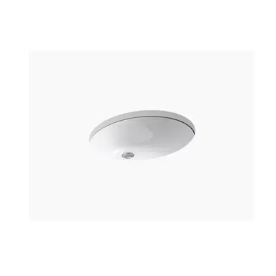 bild för K-2211 Caxton® Oval 19" x 15" Undermount bathroom sink with overflow