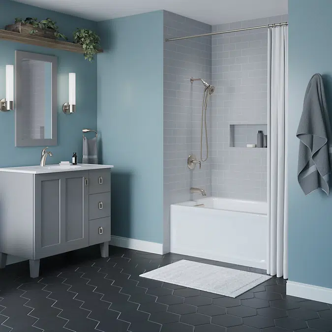 Archer® 60" x 32" alcove bath, left drain