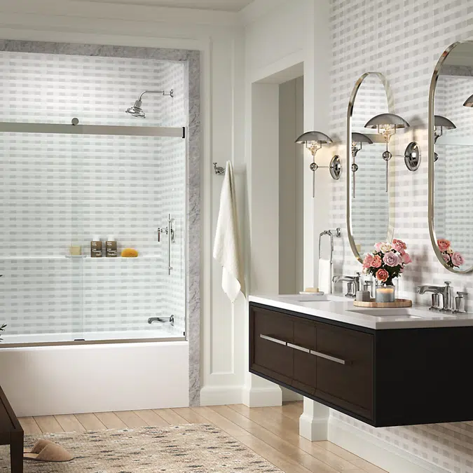 Objetos BIM - ¡Descarga gratis! Levity® Plus Frameless sliding shower ...