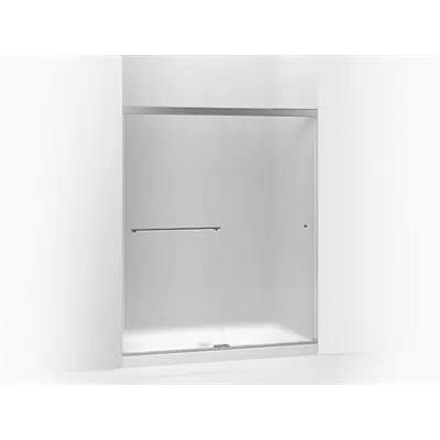 изображение для K-707201-D3 Revel® Sliding shower door, 70" H x 56-5/8 - 59-5/8" W, with 5/16" thick Frosted glass