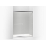 k-707201-d3 revel® sliding shower door, 70" h x 56-5/8 - 59-5/8" w, with 5/16" thick frosted glass