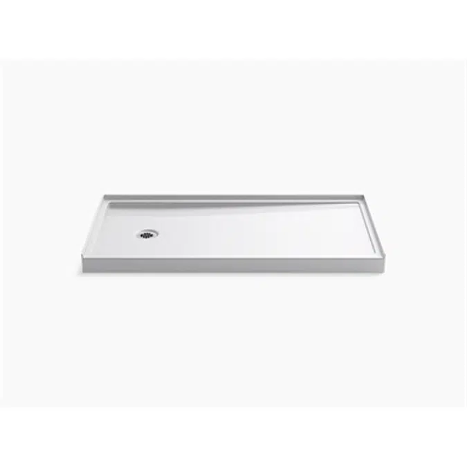 K-8643 Rely® 60" x 30" single-threshold shower base with left-hand drain