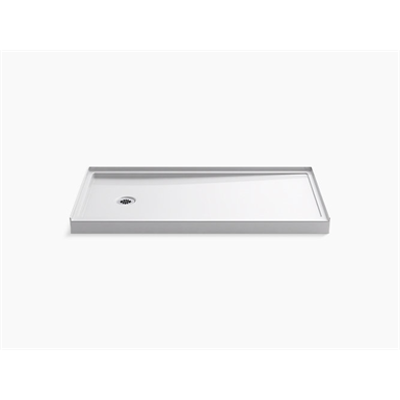 K-8643 Rely® 60" x 30" single-threshold shower base with left-hand drain için görüntü