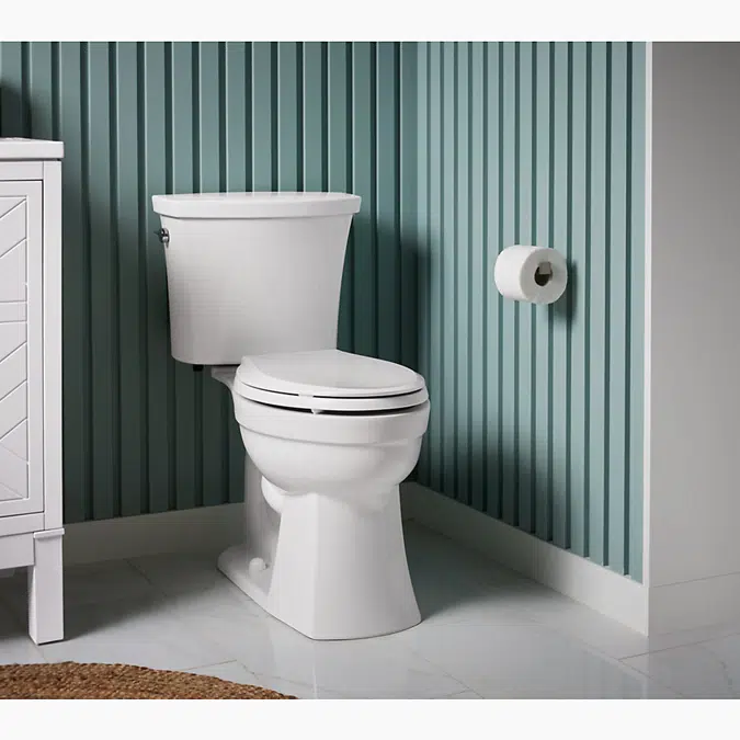 Kelston® Two-piece elongated toilet, 1.28 gpf