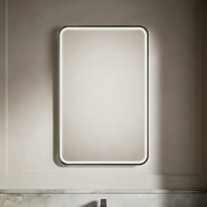 Essential Ultrabright 22" x 34" rectangular lighted framed mirror