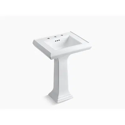 Image for K-2238-8 Memoirs® Classic Classic 24" pedestal bathroom sink with 8" widespread faucet holes