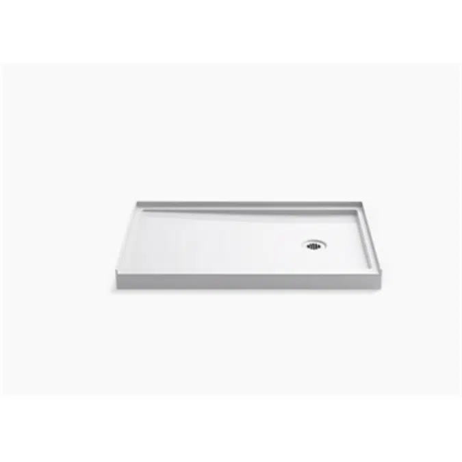 K-8638 Rely® 48" x 32" single-threshold shower base with right-hand drain