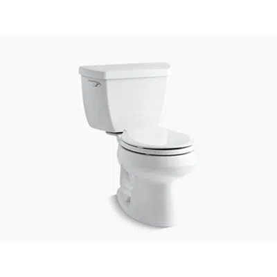 Image for K-3577-T Wellworth® Classic Two-piece round-front 1.28 gpf toilet with tank cover locks