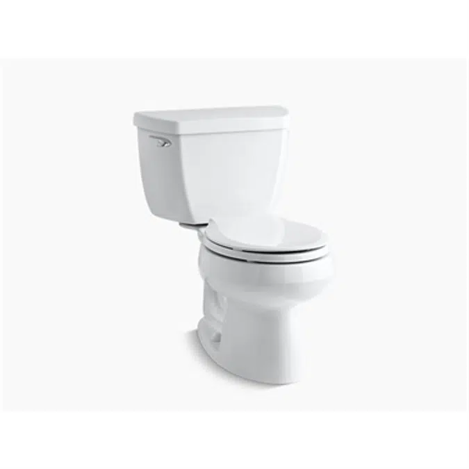 K-3577-T Wellworth® Classic Two-piece round-front 1.28 gpf toilet with tank cover locks