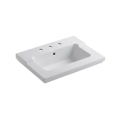 Image for K-2979-8 Tresham® vanity-top bathroom sink with 8" widespread faucet holes