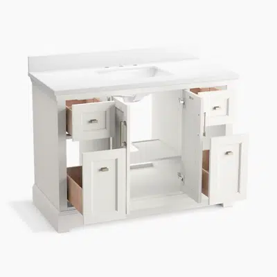 Image for Charlemont™ 48" bathroom vanity cabinet with sink and quartz top