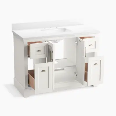 Charlemont™ 48" bathroom vanity cabinet with sink and quartz top 이미지