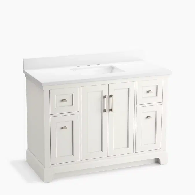 Charlemont™ 48" bathroom vanity cabinet with sink and quartz top