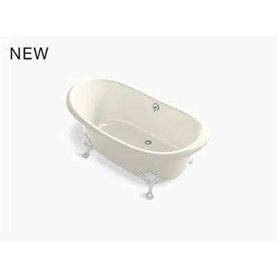 afbeelding voor K-21000-B Artifacts™ 66-1/8" x 32-1/2" freestanding bath with Biscuit exterior