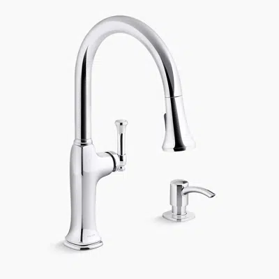 kuva kohteelle Kanan™ Pull-down kitchen sink faucet with soap/lotion dispenser