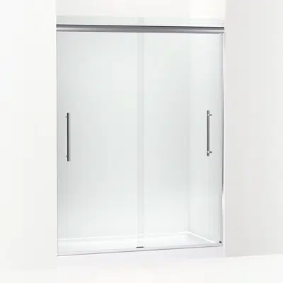 billede til Pleat® 79-1/16" H sliding shower door with 5/16"-thick glass