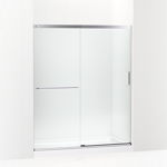 elate™ sliding shower door, 70-1/2" h x 56-1/4 - 59-5/8" w, with 1/4" thick crystal clear glass