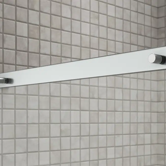 Elate™ Sliding shower door, 70-1/2" H x 56-1/4 - 59-5/8" W, with 1/4" thick Crystal Clear glass