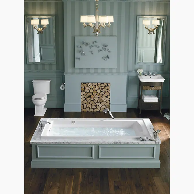 Archer® 72" x 36" alcove Heated BubbleMassage™ air bath, left drain