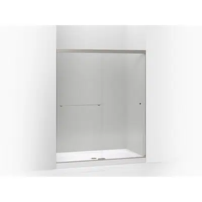 Image for K-707201-L Revel® Sliding shower door, 70" H x 56-5/8 - 59-5/8" W, with 5/16" thick Crystal Clear glass